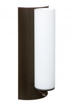 Besa Lighting 1WE-118607-BR - Besa Wall Metro Bronze Opal Matte 1x60W B10