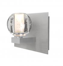 Besa Lighting 1WF-BOCABB-LED-SN - Besa, Boca Vanity, Clear Bubble, Satin Nickel Finish, 1x5W LED