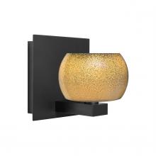 Besa Lighting 1WF-KENOGD-BK - Besa, Keno Vanity, Gold Sand, Black Finish, 1x60W G9 Base