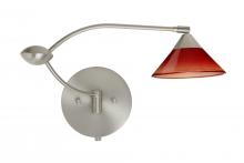 Besa Lighting 1WU-117681-SN - Besa Wall Kona Satin Nickel Sunset 1x50W Halogen Gy6.35
