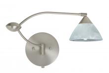 Besa Lighting 1WU-174352-SN - Besa Wall Domi Satin Nickel Marble 1x50W Halogen Gy6.35