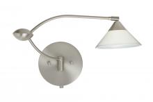 Besa Lighting 1WU-282453-SN - Besa Wall Kona Satin Nickel White Starpoint 1x50W Halogen Gy6.35