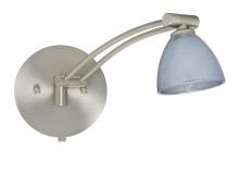 Besa Lighting 1WW-1758SF-SN - Besa Wall Divi Satin Nickel Silver Foil 1x50W Mr16