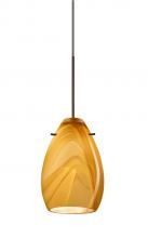 Besa Lighting 1XC-1713HN-BR - Besa Pendant Pera 6 Bronze Honey 1x50W Halogen