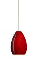 Besa Lighting 1XC-1713MA-LED-SN - Besa Pendant Pera 6 Satin Nickel Magma 1x5W LED