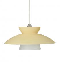 Besa Lighting 1XT-271897-SN - Besa Pendant Trilo 7 Satin Nickel Champagne 1x50W MAX GY6.35 Base