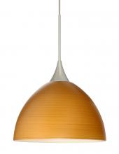 Besa Lighting 1XT-4679OK-SN - Besa Pendant Brella Satin Nickel Oak 1x50W MAX GY6.35 Base