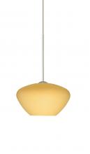 Besa Lighting 1XT-5410VM-SN - Besa Pendant Peri Satin Nickel Vanilla Matte 1x50W Halogen