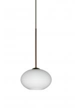 Besa Lighting 1XT-561207-LED-BR - Besa Pendant Lasso Bronze Opal Matte 1x5W LED