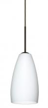 Besa Lighting 1BC-150907-LED-BR - Besa Chrissy Pendant Bronze Opal Matte 1x9W LED