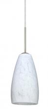 Besa Lighting 1BC-150919-MED-SN - Besa Chrissy Pendant Satin Nickel Carrera 1x50W B10 Med