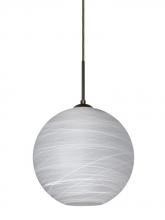 Besa Lighting 1JT-COCO1060-BR - Besa Coco 10 Pendant, Cocoon, Bronze Finish, 1x60W Medium Base