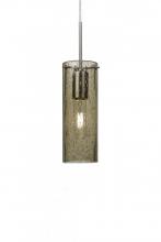 Besa Lighting 1JT-JUNI10LT-SN - Besa, Juni 10 Cord Pendant, Latte Bubble, Satin Nickel, 1x60W Medium Base