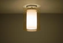 Besa Lighting 1KM-G00607-SN - Besa Ceiling Pahu 8 Satin Nickel Transparent Armagnac/Opal 1x100W Medium Base