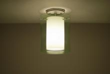 Besa Lighting 1KM-L00607-SN - Besa Ceiling Pahu 8 Satin Nickel Transparent Olive/Opal 1x100W Medium Base