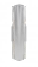 Besa Lighting 2NW-ESPADA16-SL - Besa, Espada 16 Outdoor Sconce, Silver/Clear Bubble, Silver Finish, 2x60W Medium Base