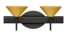 Besa Lighting 2SW-282490-BR - Besa Wall Kona Bronze Mango Starpoint 2x40W G9