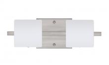 Besa Lighting 2WS-787307-SN - Besa Wall Paolo Satin Nickel Opal Matte 2x50W G9