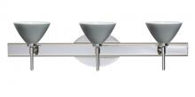 Besa Lighting 3SW-1743TN-CR - Besa Wall Domi Chrome Titan 3x40W G9