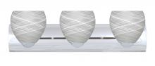 Besa Lighting 3WZ-412260-LED-CR - Besa Wall Bolla Chrome Cocoon 3x9W LED