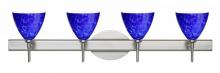 Besa Lighting 4SW-177986-LED-SN - Besa Wall Mia Satin Nickel Blue Cloud 4x5W LED