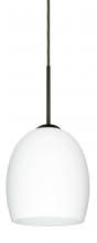 Besa Lighting J-169707-LED-BR - Besa Lucia LED Pendant For Multiport Canopy Opal Matte Bronze 1x9W LED