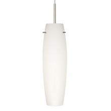 Besa Lighting J-412107-SN - Besa Suzi 11 Pendant For Multiport Canopy Satin Nickel Opal Matte 1x100W MAX E26 Base