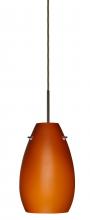 Besa Lighting J-412680-LED-BR - Besa Pera 9 LED Pendant For Multiport Canopy Amber Matte Bronze 1x9W LED