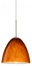 Besa Lighting J-4470HB-SN - Besa Vila Pendant For Multiport Canopy Satin Nickel Habanero 1x60W Medium Base