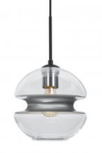 Besa Lighting J-HULA8SL-EDIL-BK - Besa Hula 8 Cord Pendant