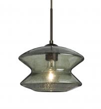 Besa Lighting J-ZENMS-BR - Besa, Zen Cord Pendant For Multiport Canopy, Moss Bubble, Bronze Finish, 1x60W Medium