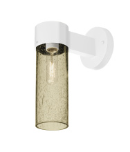 Besa Lighting JUNI10LT-WALL-EDIL-WH - Besa, Juni 10 Outdoor Sconce, Latte Bubble, White Finish, 1x4W LED Filament