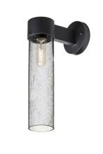 Besa Lighting JUNI16CL-WALL-EDIL-BK - Besa, Juni 16 Outdoor Sconce, Clear Bubble, Black Finish, 1x4W LED Filament