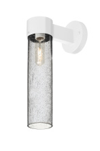 Besa Lighting JUNI16CL-WALL-EDIL-WH - Besa, Juni 16 Outdoor Sconce, Clear Bubble, White Finish, 1x4W LED Filament