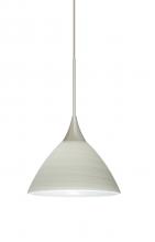 Besa Lighting RXP-1743KR-SN - Besa Pendant Domi Satin Nickel Chalk 1x50W Halogen