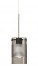 Besa Lighting RXP-6524ES-BR - Besa Pendant Scope Bronze Smoke/Frost 1x50W Halogen Mr16