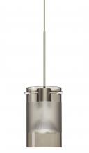 Besa Lighting RXP-6524ES-SN - Besa Pendant Scope Satin Nickel Smoke/Frost 1x50W Halogen Mr16