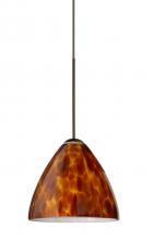 Besa Lighting XP-177918-BR - Besa Pendant Mia Bronze Amber Cloud 1x50W Halogen