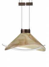 Besa Lighting 1XA-181305-BR - Besa Pendant Hoppi Bronze Mocha/Clear 1x50W Halogen