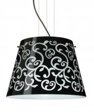 Besa Lighting 1KV-4340BD-BR - Besa Pendant Amelia 15 Bronze Black Damask 3x100W A19