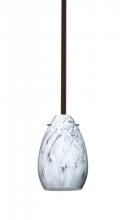 Besa Lighting 1TT-1713MG-BR - Besa Pera 6 Stem Pendant Bronze Marble Grigio 1x50W Candelabra