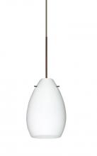 Besa Lighting 1XT-171307-BR - Besa Pendant Pera 6 Bronze Opal Matte 1x50W Halogen