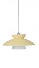 Besa Lighting X-271897-LED-SN - Besa Pendant For Multiport Canopy Trilo 7 Satin Nickel Champagne 1x5W LED