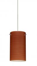 Besa Lighting 1XT-4404CH-LED-SN - Besa Stilo 7 Pendant Cherry Satin Nickel 1x5W LED