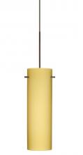 Besa Lighting 1XT-4930VM-LED-BR - BESA PENDANT COPA BRONZE VANILLA MATTE 1X6W LED