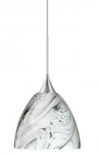 Besa Lighting XP-7570MG-SN - Besa Pendant Sasha Satin Nickel Marble Grigio 1x50W GY6.35