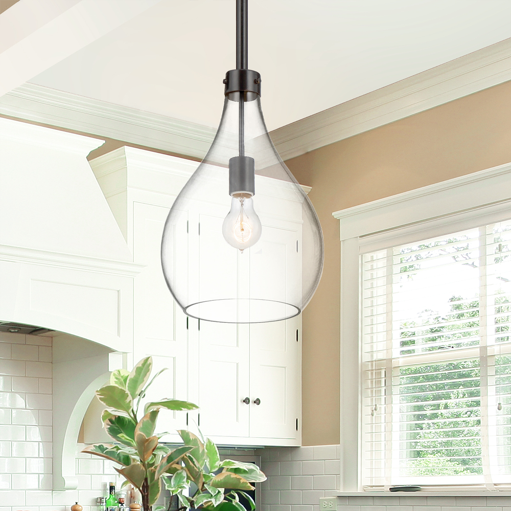 Pulaski 1-Light Mini-Pendant in Oiled Bronze