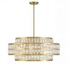 Savoy House 7-9048-6-322 - Renzo 6-Light Pendant in Warm Brass