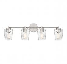 Savoy House 8-5606-4-SN - Ballas 4-Light Bathroom Vanity Light in Satin Nickel