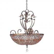 Kalco 2567TG - Chesapeake 7 Light 32 Inch Pendant With Beaded Bowl Shade